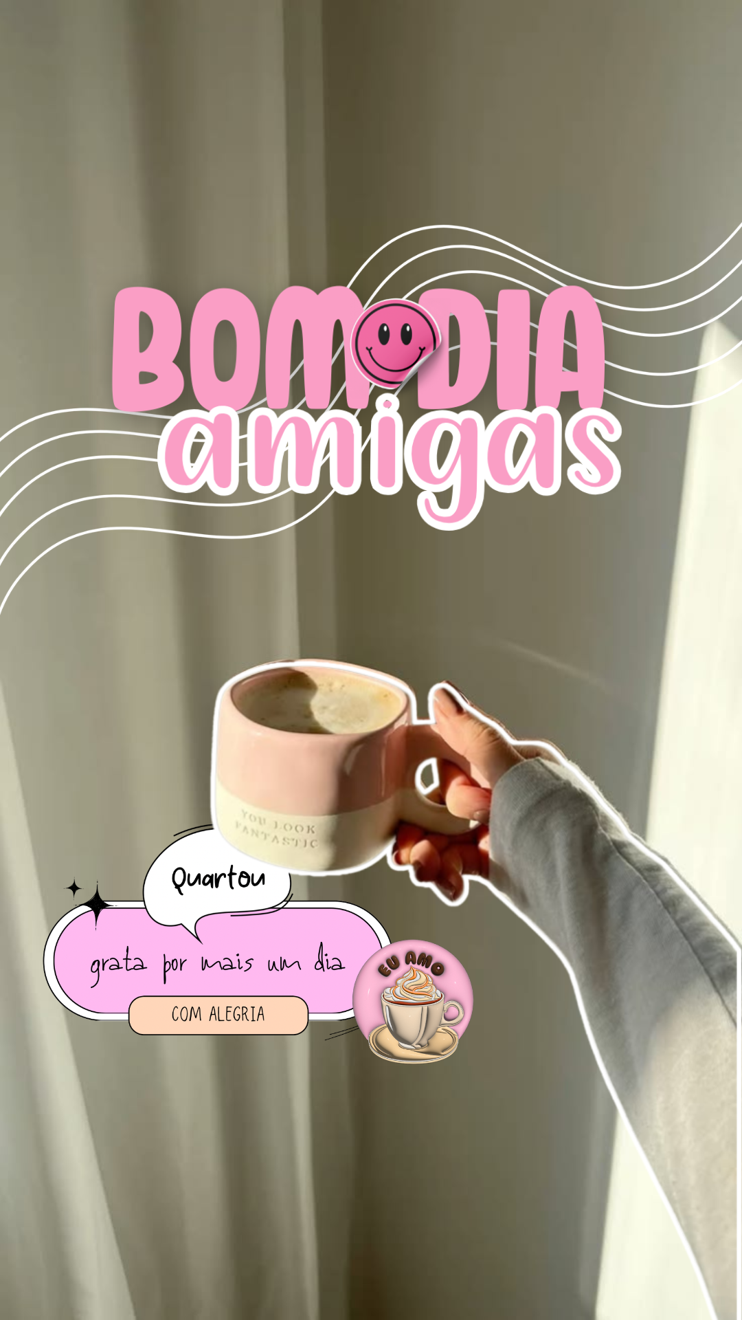 Exemplo 4 de story montado com as figurinhas do Pack Stories Atrativos