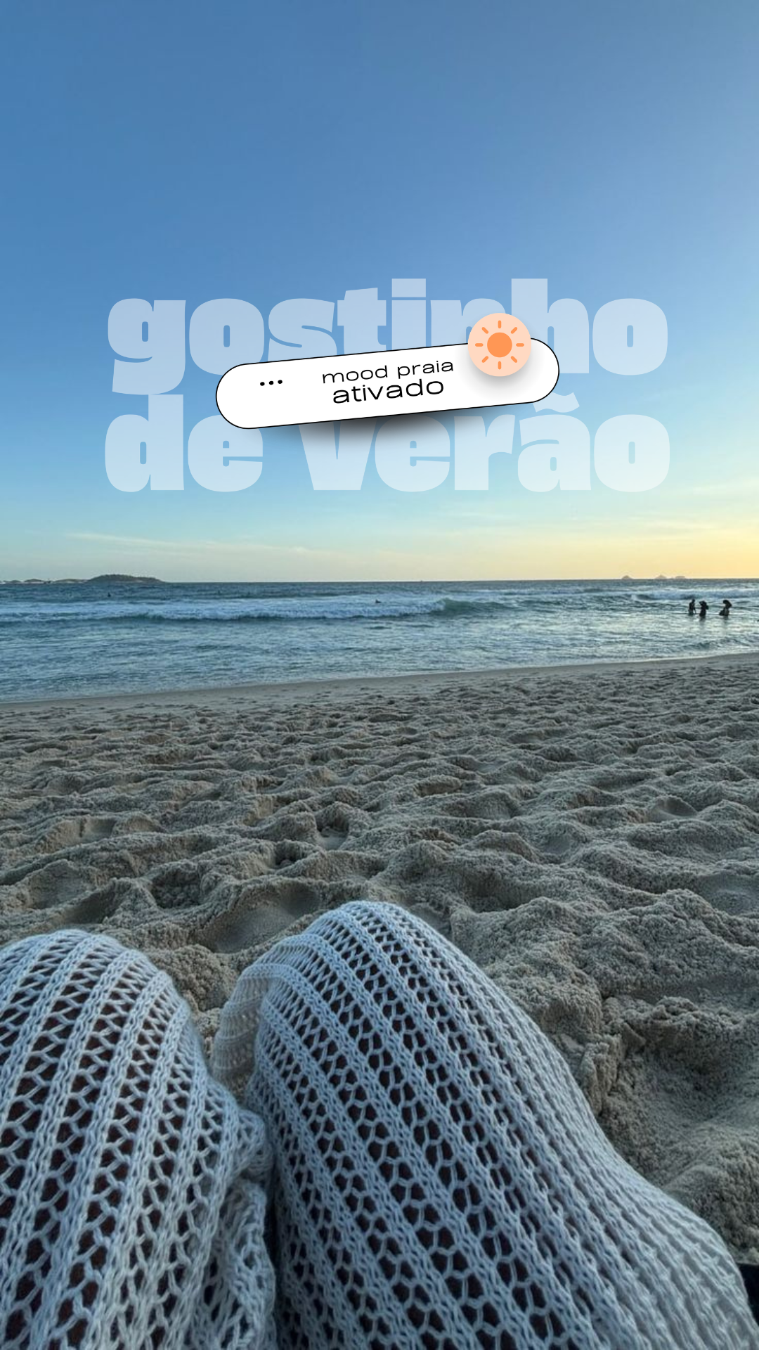 Exemplo 6 de story montado com as figurinhas do Pack Stories Atrativos